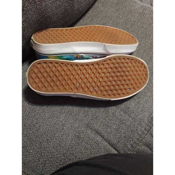 Vans Tie Dye Multicolor Slip-On Skate Shoes Unisex Men 6.5 Women 8 Rainbow - Picture 11 of 12